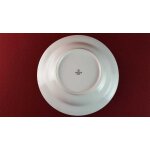 6er Set Suppenteller Goldrand 23 cm Zeh Scherzer Rote Rose mit gebraucht - gut