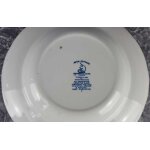 Suppenteller 22,2 cm Enoch Wedgwood Avon Cottage Blau gebraucht - gut
