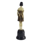 Bronzeskulptur Bronzefigur Bettmädchen Hotelmädchen #80850