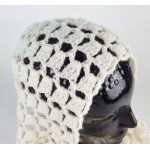 Schal Mädchen weiß Handarbeit gehäkelt...