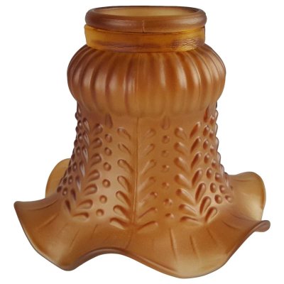 Lampenschirm Ersatzglas Ersatzschirm Glasschirm Braun
