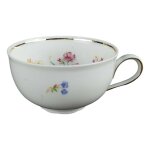 Teetasse Tasse Goldrand Schirnding Bavaria Blumendekor...