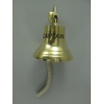 Glocke mit Haken Mes.(IND)CAPTAIN H.25-D.18cm