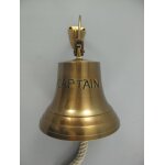 Glocke mit Haken Mes. brün(IND)CAPTAIN H.20-D.14cm
