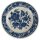 Blauw Delfts Distel handgemalt Wandteller Blumenmuster D 16 cm