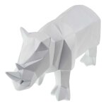 Figur Skulptur Polygonal Kunstharz Nashorn