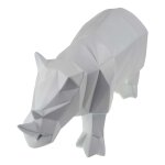 Figur Skulptur Polygonal Kunstharz Nashorn