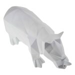 Figur Skulptur Polygonal Kunstharz Nashorn