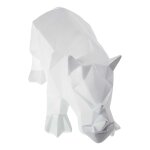Figur Skulptur Polygonal Kunstharz Nashorn