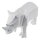 Figur Skulptur Polygonal Kunstharz Nashorn
