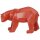 Skulptur Figur Polygonal Kunstharz Eisbär Rot