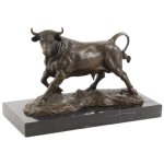 Bronzeskulptur Bronzefigur Stier #82453