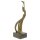 Bronzeskulptur Bronzefigur Lass den Vogel frei