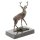 Bronzeskulptur Bronzefigur Rothirsch