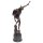 Bronzeskulptur Bronzefigur Merkur beim Anziehen seiner Sandalen