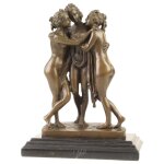 Bronzeskulptur Bronzefigur Die 3 Grazien
