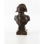 Bronzeskulptur Bronzefigur Büste Bronze Napoleon