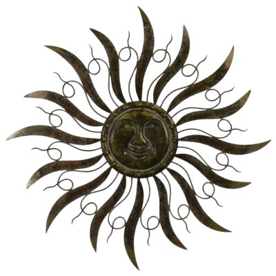 Wanddeko Eisen Sonne Klein