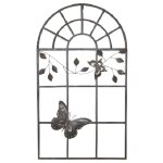 Wanddeko Fenster Metall