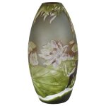 Vase Kameeglas Seerosenteich