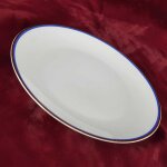 Kuchenteller Dessertteller 19,1 cm Arzberg Unbestimmten Formen Rand Blau Gold gebraucht - gut