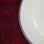 Kuchenteller Dessertteller 19,1 cm Arzberg Unbestimmten Formen Rand Blau Gold gebraucht - gut