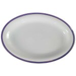 Servierplatte Goldrand 34,5x24 cm Mitterteich gebraucht -...