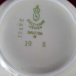 Zuckerdose Seltmann Weiden Form 30007 schwarz gold Dekor gebraucht - gut