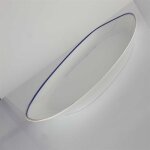 Servierplatte Steakplatte 33x19,5 cm Arzberg Unbestimmten Formen Rand Blau Gold gebraucht - gut