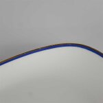 Servierplatte Steakplatte 33x19,5 cm Arzberg Unbestimmten Formen Rand Blau Gold gebraucht - gut