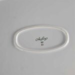 Servierplatte Steakplatte 33x19,5 cm Arzberg Unbestimmten Formen Rand Blau Gold gebraucht - gut