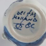 Delfts Holland Keramik Milchkännchen H 8,5 cm