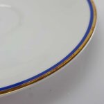 Untertasse 15 cm Arzberg Unbestimmten Formen Rand Blau Gold gebraucht - gut
