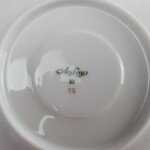 Untertasse 15 cm Arzberg Unbestimmten Formen Rand Blau Gold gebraucht - gut