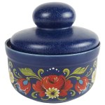 Zuckerdose Blumen Keramik