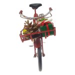 Blechmodell Fahrrad im Weihnachtsstil