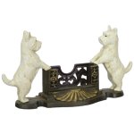 Kartenhalter Gusseisen mit zwei Scotties