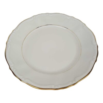 Kuchenteller Dessertteller Goldrand 19 cm Zeh Scherzer Kronester Bavaria Unbestimmten Formen gebraucht - gut
