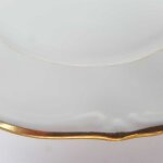 Kuchenteller Dessertteller Goldrand 19 cm Zeh Scherzer Kronester Bavaria Unbestimmten Formen gebraucht - gut