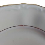 Kuchenteller Dessertteller Goldrand 19 cm Zeh Scherzer Kronester Bavaria Unbestimmten Formen gebraucht - gut