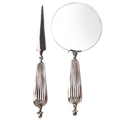 Leselupe Handlupe Vergrößerungsglas & Brieföffner Set #85079
