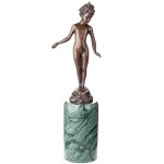 Skulptur Figur Bronzeskulptur Bronzefigur Nacktes...