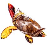 Skulptur Figur Glas Schildkröte Murano-Stil