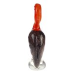 Skulptur Figur Glas Kranich Murano-Stil