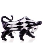 Skulptur Figur Glas Stier Murano-Stil #85122