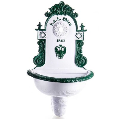 Wandbrunnen Wassersäule Gartenbrunnen Zapfstelle Aluminium #85226