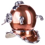 Skulptur Figur Aluminium Taucherhelm #85231