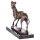 Skulptur Figur Bronzeskulptur Bronzefigur Jagdhund / Windhund