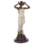Bronzeskulptur Bronzefigur Talsnymphe