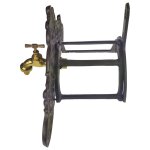 Schlauchhalter Wandschlauchhalter mit Messing Wasserhahn